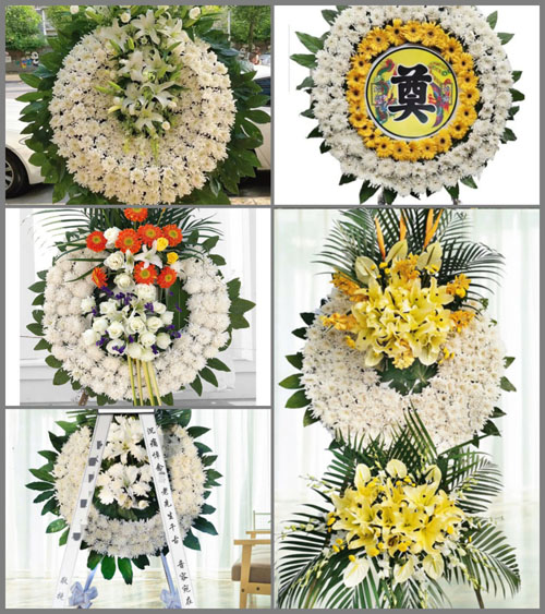 湖北黄冈市黄梅县大河镇聂闸村花圈速递
